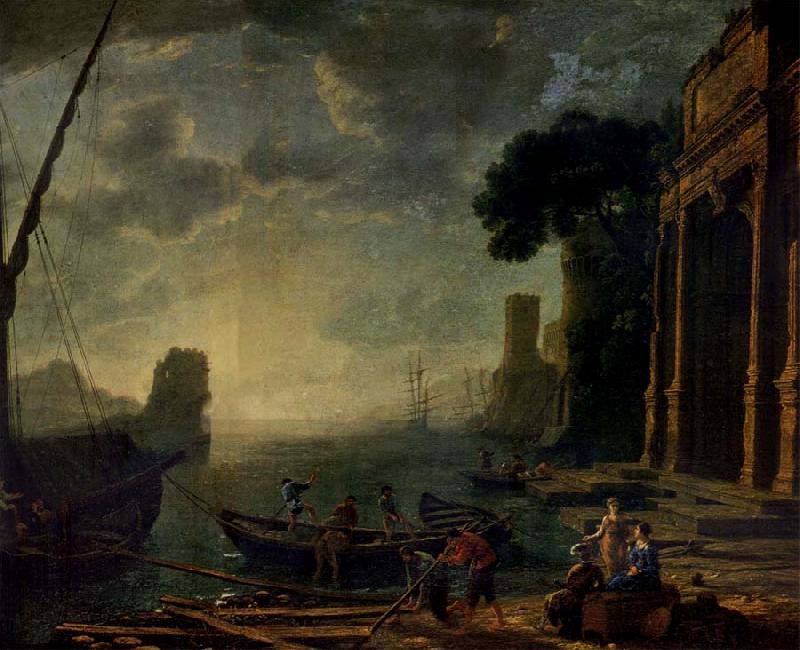 Claude Lorrain Morning in the Harbour Sweden oil painting art